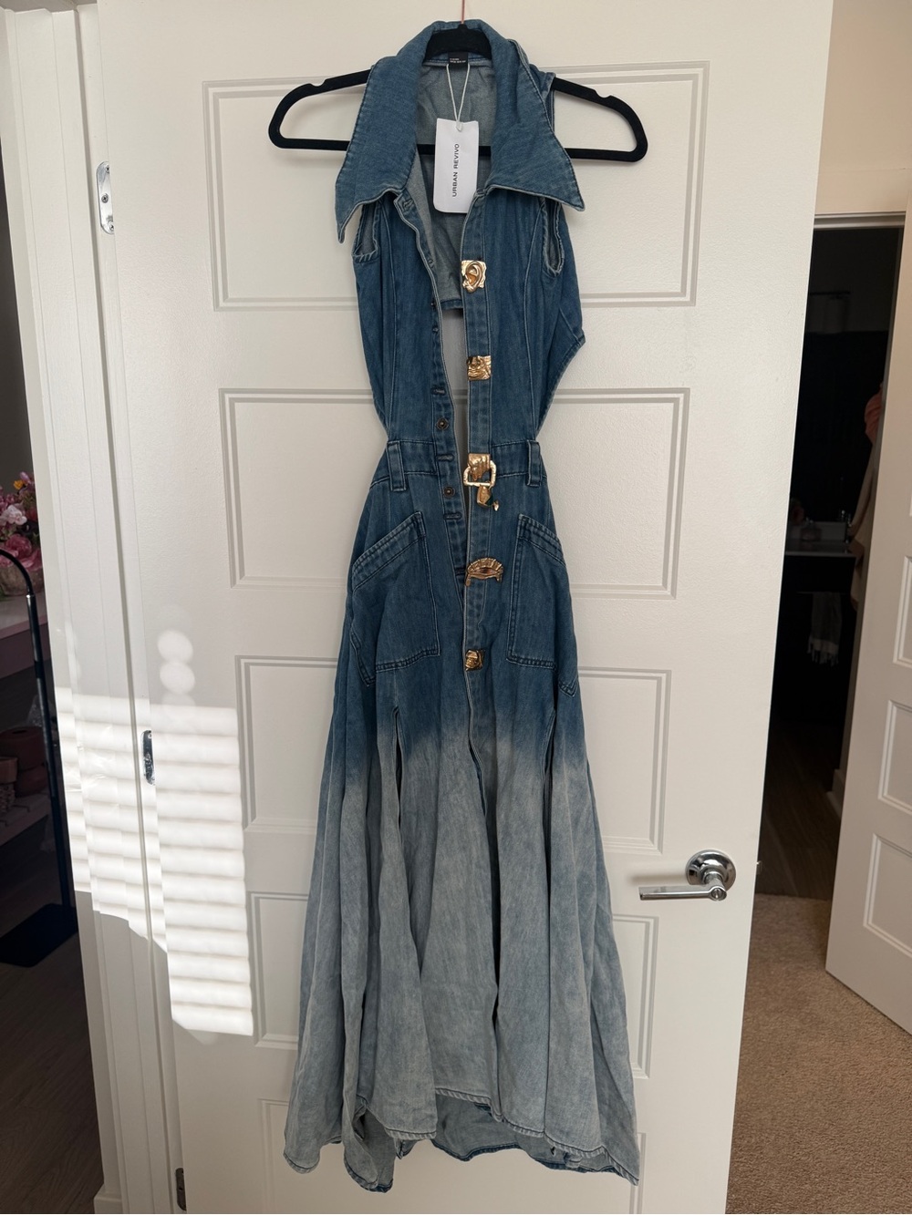 Urban Revivo Ombré Denim Dress